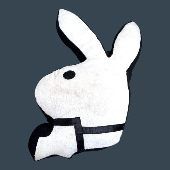 Playboy Bunny White & Black Bunny Large Body Pillow 23" 2003 Vintage Retro READ - Picture 1 of 9